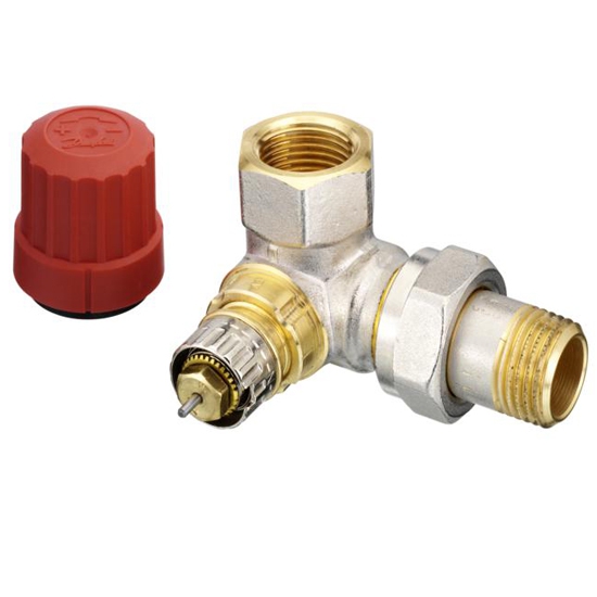 Термоклапан с настройкой - RA-N-15 - угловой правый