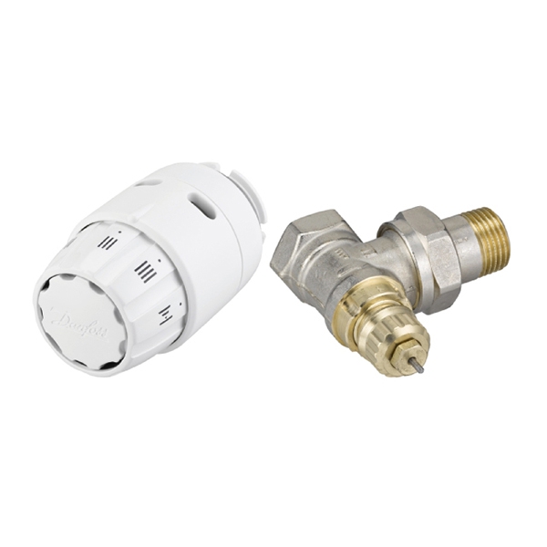 Комплект радиаторного терморегулятора - RAS-C2+RA-FN - угловой