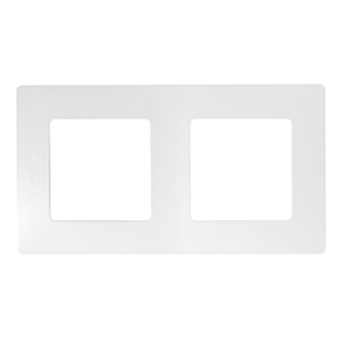 Рамка 2 поста - Niloe/Etika - белый