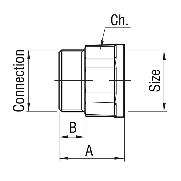 Фитинг для многослойных труб - 3/4 внутренняя резьба - F.I.V."