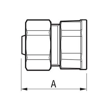 Фитинг прямой 20х3/4 с внутренней резьбой - F.I.V."