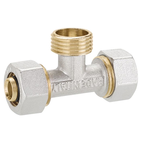 Фитинг Т-образный 16х1/2х16 с наружной резбой - F.I.V."