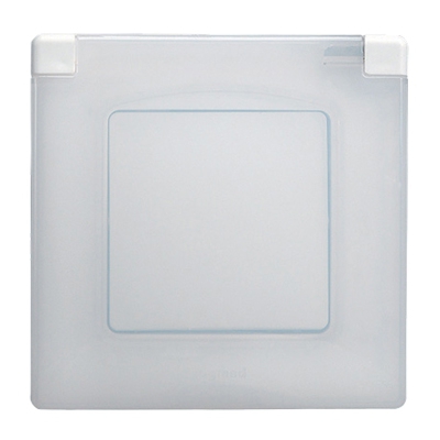 Рамка с защитной крышкой IP44 - 1 пост - Niloe/Etika - белый