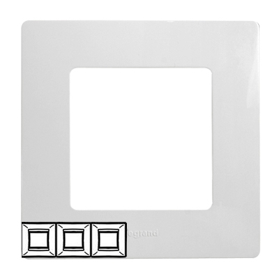 Рамка 3 поста - Niloe/Etika - белый