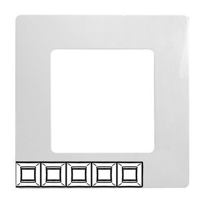 Рамка 5 постов - Niloe/Etika - белый