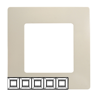 Рамка 5 постов - Niloe/Etika - слоновая кость