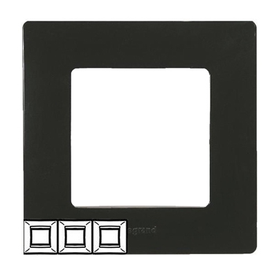 Рамка 3 поста - Niloe/Etika - антрацит