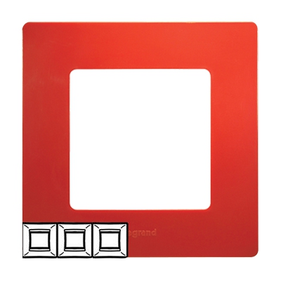 Рамка 3 поста - Niloe/Etika - красный