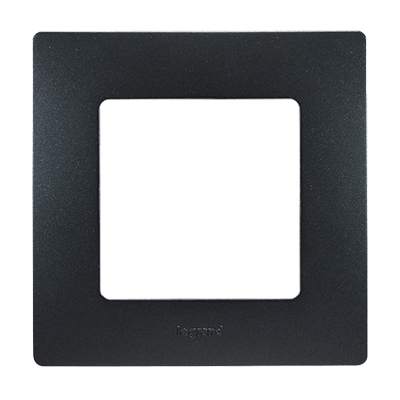 Рамка 1 пост - Niloe/Etika - черный глянец