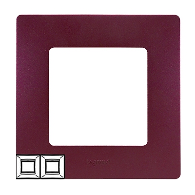 Рамка 2 поста - Niloe/Etika - сливовый
