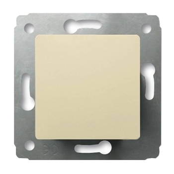 Выключатель одноклавишный 10A - Cariva - слоновая кость