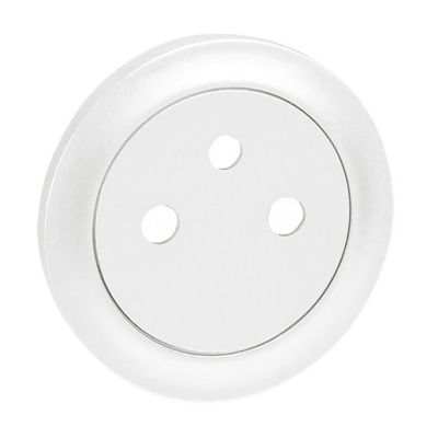 Лицевая панель для розетки 2К - Celiane - белый