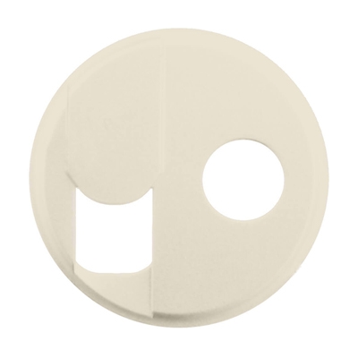 Лицевая панель для розетки RJ45 + TV - Celiane - слоновая кость