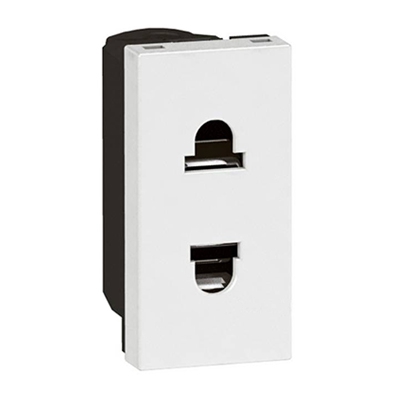 Розетка - 1 модуль - Mosaic - белый