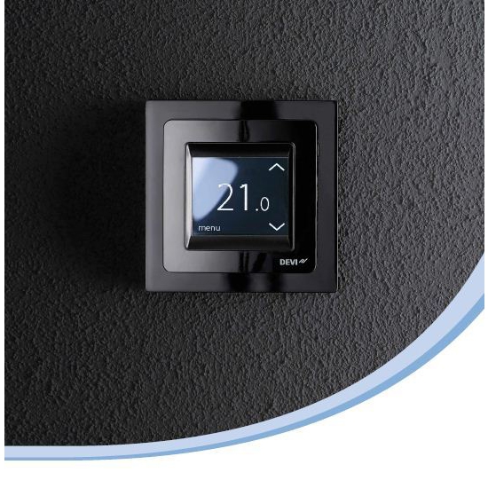 Терморегулятор с сенсорным дисплеем - DEVIreg Touch Black