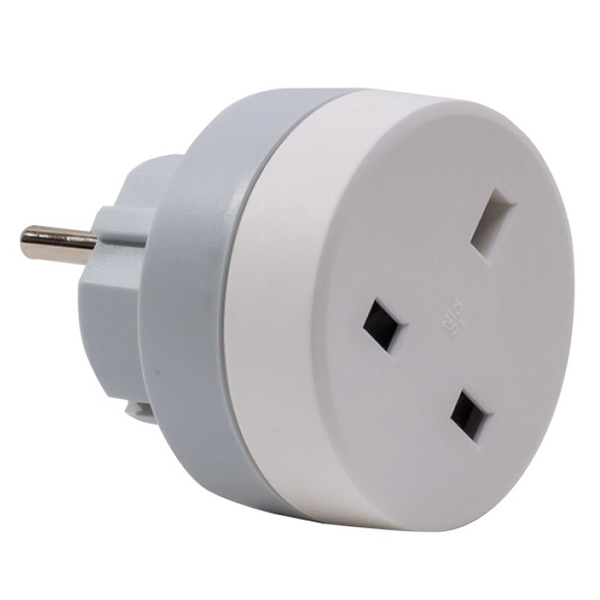 Адаптер для путешествий - серия Элиум - белый/серый