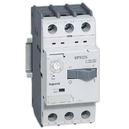 Автоматический выключатель для защиты электродвигателя - 3P, 0.25А