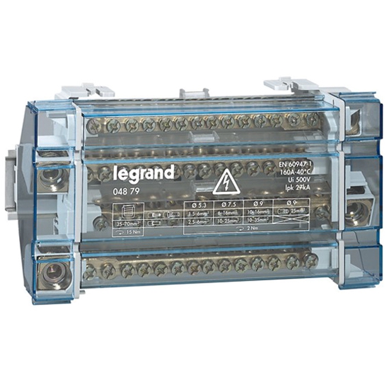 Модульный распределительный блок - 15 подключений 160A