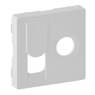 Лицевая панель для розеток TV+RJ45 - Valena Life - белый