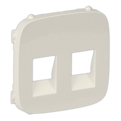 Лицевая панель для двойной акустической розетки - Valena Allure - слоновая кость