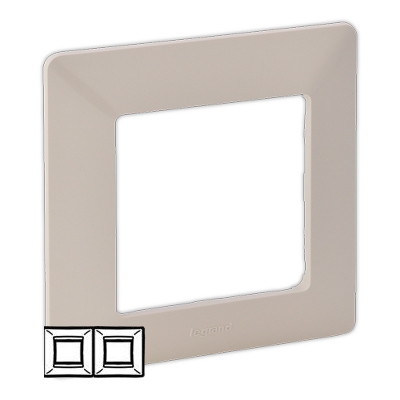 Рамка 2 поста - Valena Life - слоновая кость