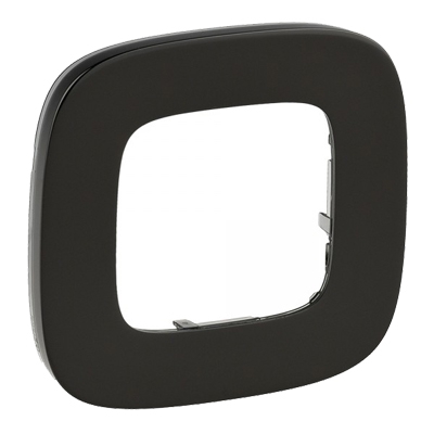 Рамка 1 пост - Valena Allure - черная сталь