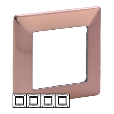 Рамка 4 поста - Valena Life - медь