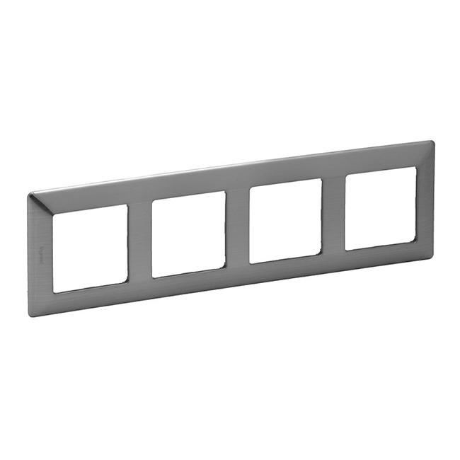 Рамка 4 поста - Valena Life - сталь