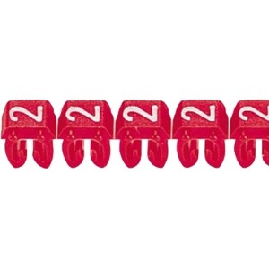 Маркер CAB 3 - для кабеля 1,5-2,5 мм² - цифра ''2'' - красный