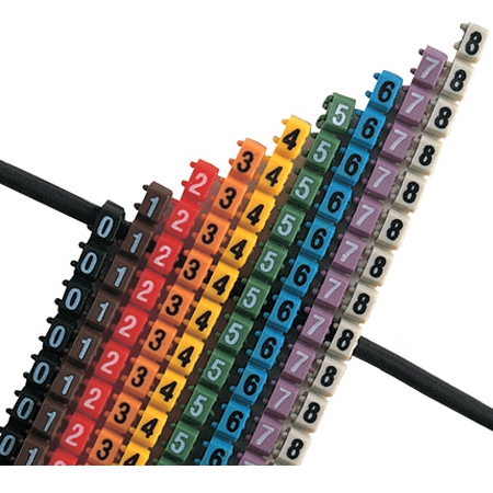 Маркер CAB 3 для кабеля 1,5-2,5 мм² - цифра "7" - фиолетовый