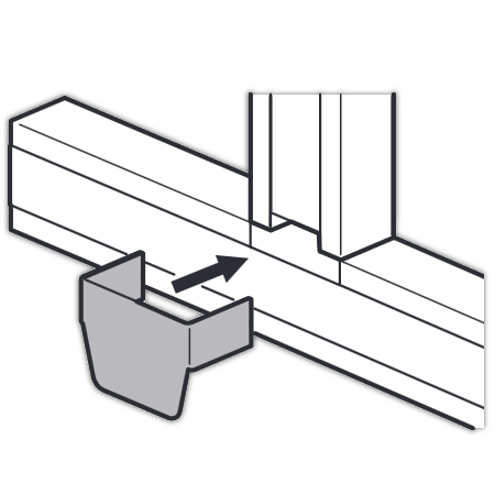 Т-образный отвод - для кабель-каналов DLP-S 130x50