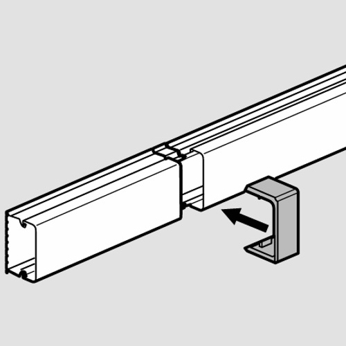 Накладка на стык - для мини-каналов DLP-S 40x40