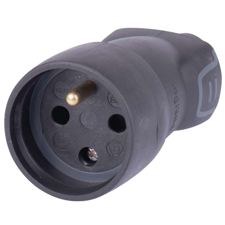 Розетка 2К+З - Legrand - черный