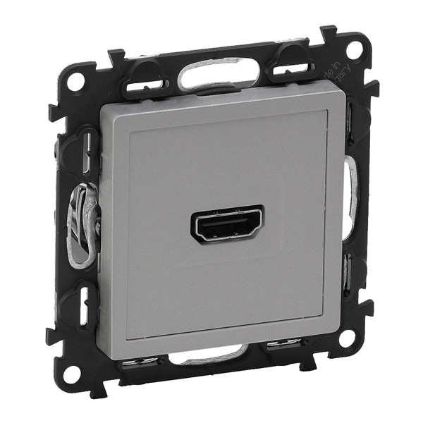 Розетка HDMI - Valena Life - алюминий