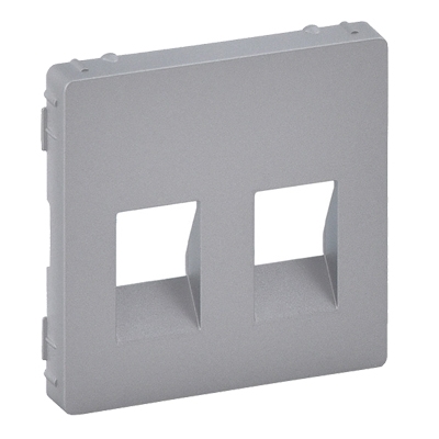 Лицевая панель для двойной акустической розетки - Valena Life - алюминий