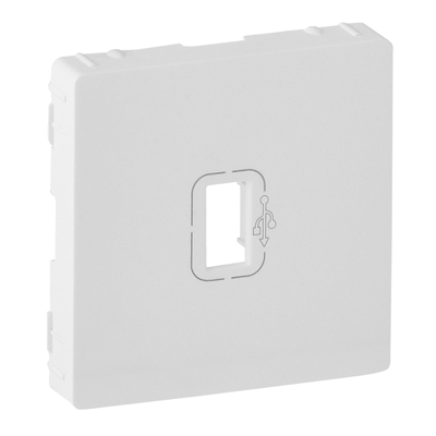 Лицевая панель для розетки USB 3.0 с кабелем - Valena Life - белый