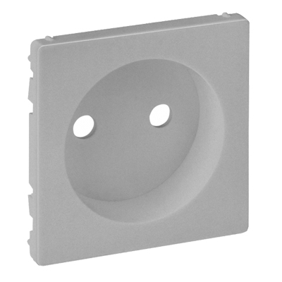 Лицевая панель для розетки 2К - Valena Life - алюминий