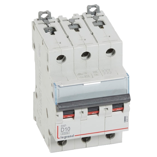 Автоматический выключатель - DX³ 6000 3P, D10A