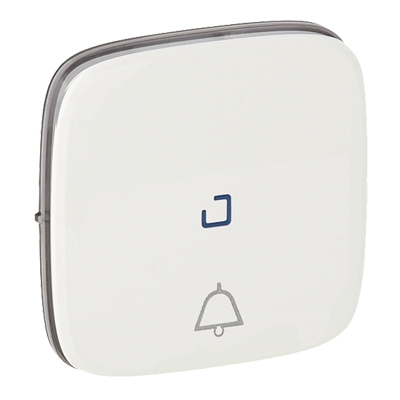 Лицевая панель с символом ''звонок" и подсветкой - Valena Allure - белый