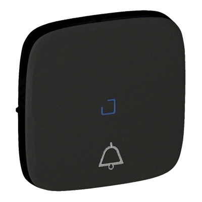 Лицевая панель с символом "звонок" и подсветкой - Valena Allure - черный