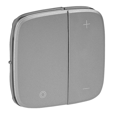 Лицевая панель для кнопочного светорегулятора - Valena Allure - алюминий