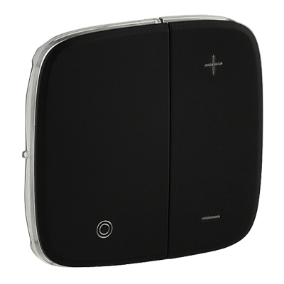 Лицевая панель для кнопочного светорегулятора - Valena Allure - черный