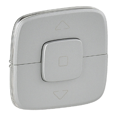 Лицевая панель для выключателя жалюзи и рольставней - Valena Allure - алюминий