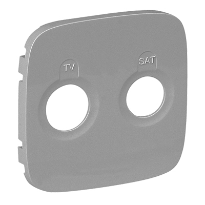 Лицевая панель для розеток TV-SAT (R) - Valena Allure - алюминий