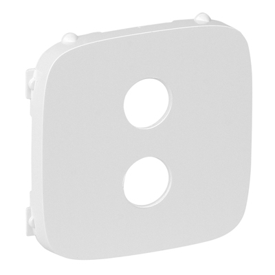 Лицевая панель для аудиорозетки ''банан" - Valena Allure - белый