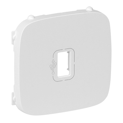 Лицевая панель для розетки USB 3.0 с кабелем - Valena Allure - белый