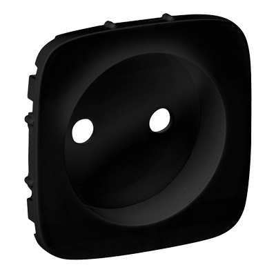 Лицевая панель для розетки 2К - Valena Allure - черный