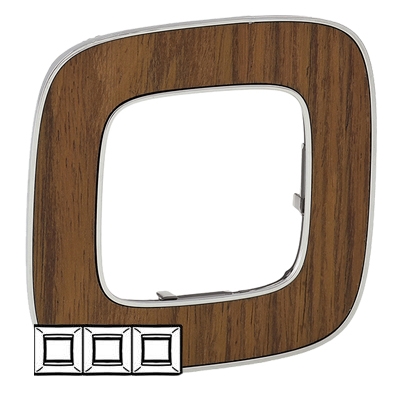 Рамка 3 поста - Valena Allure - орех