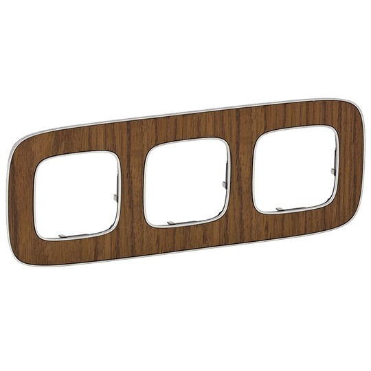 Рамка 3 поста - Valena Allure - орех