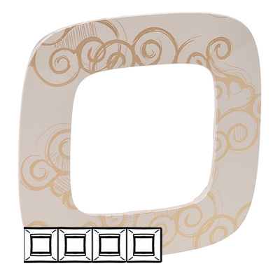 Рамка 4 поста - Valena Allure - нарцисс золото